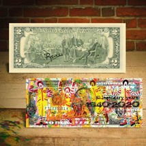 McDonald&#39;s Fast Food Chain 80th Anniversary Genuine $2 Bill Pop Art RENCY Signed - £19.43 GBP