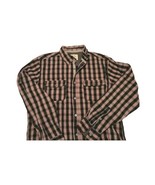NWOT PD&amp;C Men&#39;s Shirt Plaid Black Pink L Long Sleeve Button-Up  - £39.27 GBP