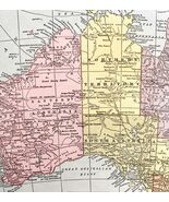 Map 1938 Australia New Zealand Tasmania Print Antique Ephemera Oceania DWU8 - $640.69 MXN