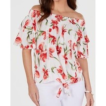 JM Collection Womens XL Vintage Orchid White Off The Shoulder Blouse Top NWTCB59 - £20.81 GBP