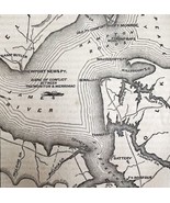Civil War Map Fortress Monroe And Its Environs 1862 Victorian Military DWY3 - $761.39 MXN