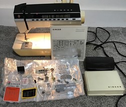 Singer Ivory Touch Tronic 2000 Memory Machine Vintage Sewing Zigzag Feat... - $3,253.48 MXN