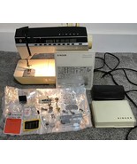 Singer Ivory Touch Tronic 2000 Memory Machine Vintage Sewing Zigzag Feat... - $3,240.55 MXN