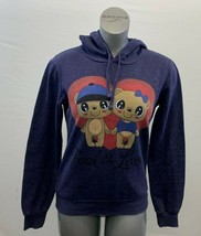 Terranova Graphic Hoodie Women’s Size Large Purple Long Sleeve Cotton  H... - $7.92