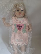 1992Fibre Craft Collectible 16 Inch Teena Doll To Dress Soft Body Blonde Vintage - £25.91 GBP