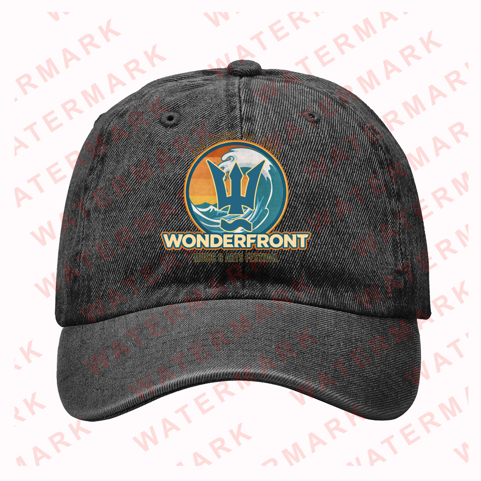 WONDERFRONT FESTIVAL 2024 Denim Hats  - $30.00