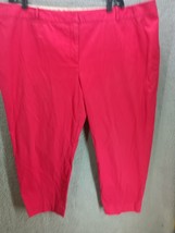 Talbots Womens Capri Pants Pink Heritage High Rise Sz 20W Plus - £15.82 GBP