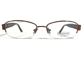 Coach Eyeglasses Frames Suzanna 246 Bordeaux Red Oval Half Rim 52-17-135 - £48.28 GBP