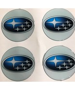 4X50 MM Silikone Stickers Subaru domed for wheel rim center caps - £10.22 GBP