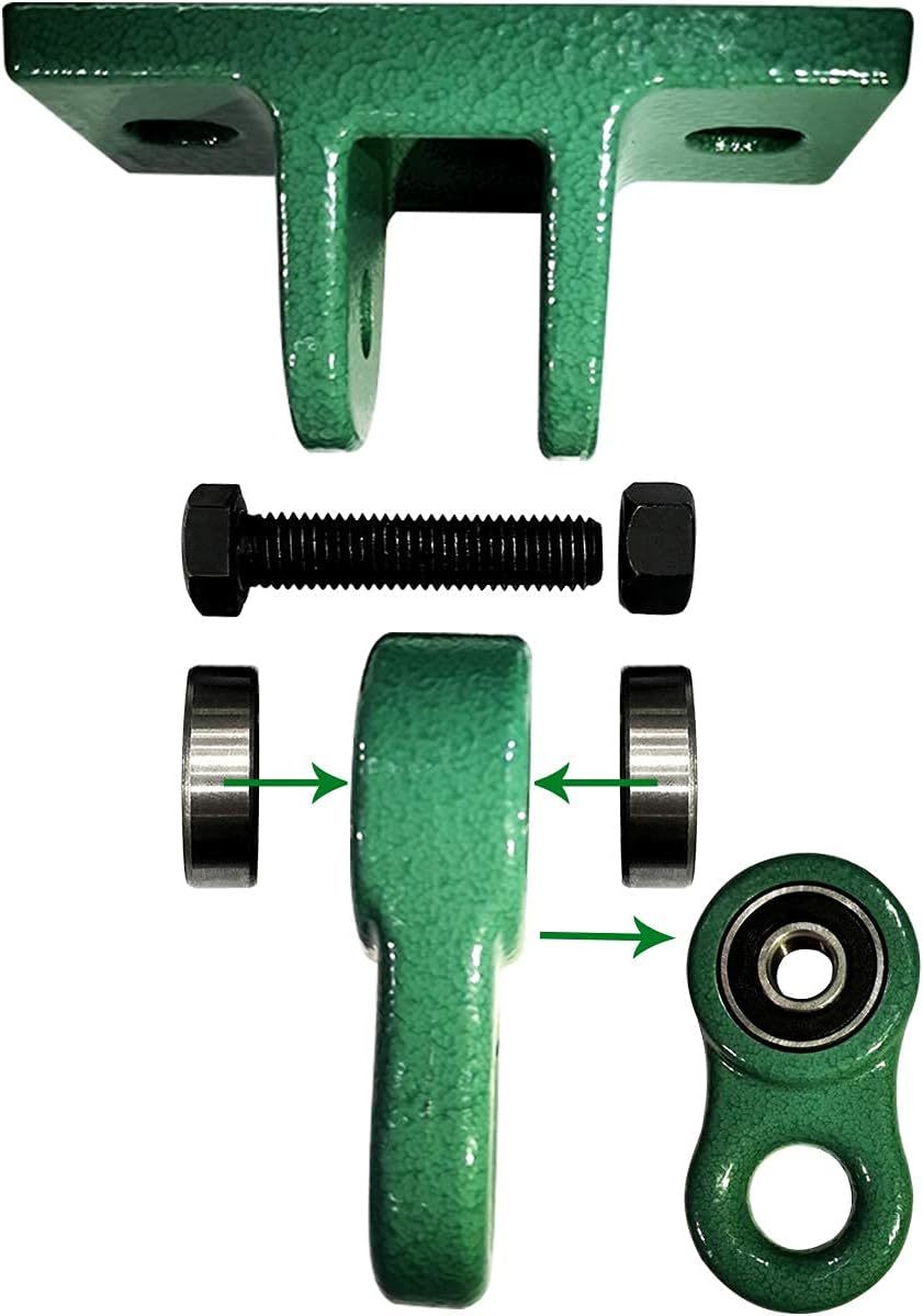 Heavy Duty Green Swing Hangers Screws Bolts Included Over 5000 Lb Capacity - $37.95