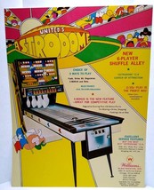 Astrodome Arcade Flyer 1972 Shuffle Alley Artwork Original NOS United 8.5&quot; x 11&quot; - £19.88 GBP