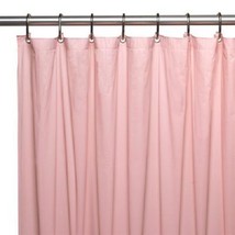 Shower Curtain  Liner Quality  70&quot; x 72&quot; Pink Weighted Hem - $9.40