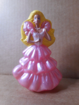 McDonalds Happy Meal 1992 Barbie Princess Doll Blonde Pink Glitter Dress - $6.43