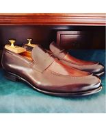 Handmade Men Fashion Leather Shoes, Spring shoes, Tassel loafer,men shoes - $149.99