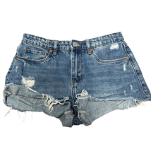 BlankNYC &quot;The Barrow&quot; Vintage High Rise Jean Shorts Womens 25 Distressed Denim - £22.21 GBP