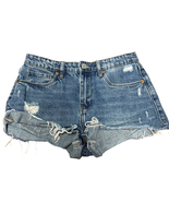 BlankNYC &quot;The Barrow&quot; Vintage High Rise Jean Shorts Womens 25 Distressed... - £22.21 GBP
