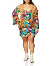 Roma Costume 3 Piece Hippie Hottie Costume, Multi/Brown, Small/Medium - £76.69 GBP