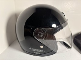 Harley Davidson Black Jet II Motorcycle Helmet Size Small Face Shield wi... - $49.49