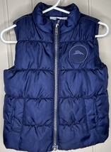 Tommy Bahama Boy Vest Toddler Size 18 Months 18M Blue Full Zip Puffer Coat Baby - £7.43 GBP