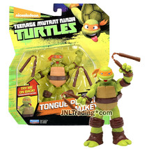 Year 2015 Teenage Mutant Ninja Turtles Tmnt 5 Inch Figure TONGUE-POPPIN' Mikey - $29.99