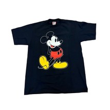 Vintage 1990&#39;s Disney Designs Mickey Mouse Black T-Shirt Men&#39;s Size Large - £27.37 GBP