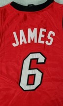 Lebron James Miami Heat Jersey Size 48 Adidas Nba Official Embroidered Free Ship - £22.50 GBP