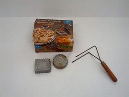 vintage nordic ware double rosette and timbale iron with two molds  - $19.75