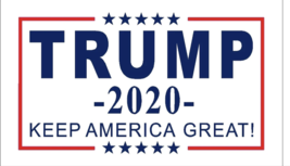 Trump 2020 Keep America Great White Kag America 3X5 Flag Rough Tex ® 68D Nylon - £15.09 GBP