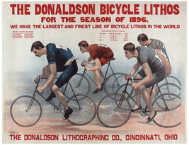 3911.Donaldson Bicycle Lithos 18x24 Poster Ad.Racing Season bike 1986 Art Decora - £22.05 GBP