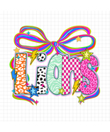 Lions Mascot Coquette Bow PNG, Funky Leopard Letters PNG, School Spirit PNG - €2,13 EUR