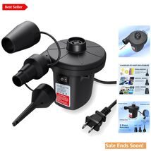 Versatile Electric Inflator/Deflator with 3 Nozzles - Perfect for Air Ma... - $33.61