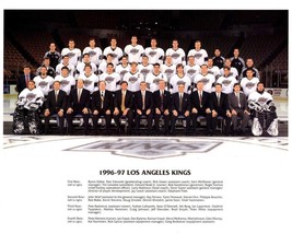 1996-97 LOS ANGELES KINGS TEAM 8X10 PHOTO HOCKEY PICTURE NHL LA - £3.89 GBP
