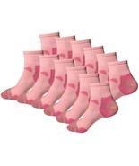 12Pair Womens Mid Cut Ankle Quarter Athletic Casual Sport Cotton Socks S... - £18.03 GBP