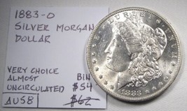 1883-O Silver Morgan Dollar VCH AU Coin AN795 - £41.94 GBP