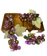 4 NEW Vintage Faceted Acrylic Grape Cluster Red Purple Pink Ombré Sugare... - $1,362.09 MXN