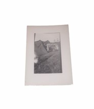 Army Soldier Crawling Into A Tent World War 2 Black & White Photograph - $8.12