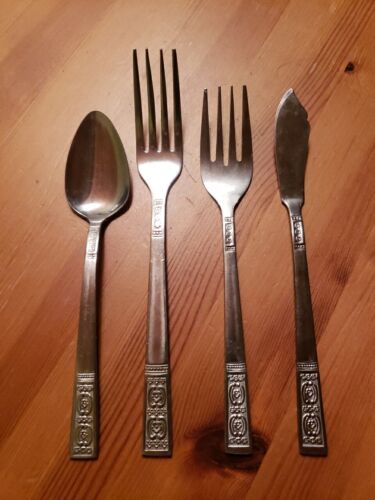 LCU35 Stainless Steel Flatware Vintage Lifetime Cutlery Choice Japan MCM