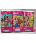 Barbie 6 Pack Tissues Great for Backpacks Cars Purses Stocking Stuffer S... - £3.80 GBP