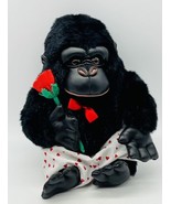 24K Polar Puff Black Gorilla Plush 8 inch Heart Boxer Shorts Tie Rose 1995 - £18.61 GBP