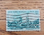 US Stamp New York World Fair 1964 1965 5c Used - £0.74 GBP