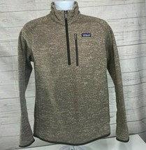 Patagonia Better Sweater 1/4 Zip Pullover Fleece Jacket Grey Size Medium - $65.83