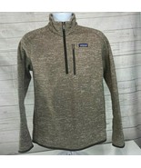 Patagonia Better Sweater 1/4 Zip Pullover Fleece Jacket Grey Size Medium - $90.03 CAD