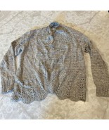 Dress Barn Sweater Womens Medium Gray cardigan - $402.18 MXN