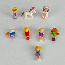 Bluebird &amp; Others Polly Pocket People Figure Toys Lot of 8 Miniature Figs - $80.99