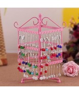 3-Tier Iron Rotary Organizer Holder Earring Rack Necklace Ring Jewelry D... - £14.27 GBP