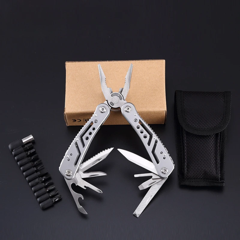 Multifunctional Tool Outdoor Camping Multi-Purpose Folding Pliers Stainless - £15.54 GBP+