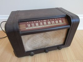 1946 Tube Radio Vintage Stewart Warner Model 61T16 Bakelite Original &amp; Works! - £70.59 GBP