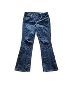 Calvin Klein Flare Dark Denim Jeans ~ Sz 12 ~ Mid Rise ~ 31&quot; Inseam - £24.77 GBP