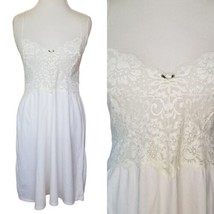 Vintage Y2K Victoria Secret Cream White Lace Slip Nightie Pajamas Negligee LG - £26.11 GBP