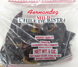 Red Chile Whole Pods Mild Spice 5 oz Mexican de Ristra Fernandez Colorado C - $17.81